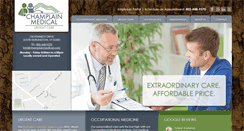 Desktop Screenshot of champlainmedical.com